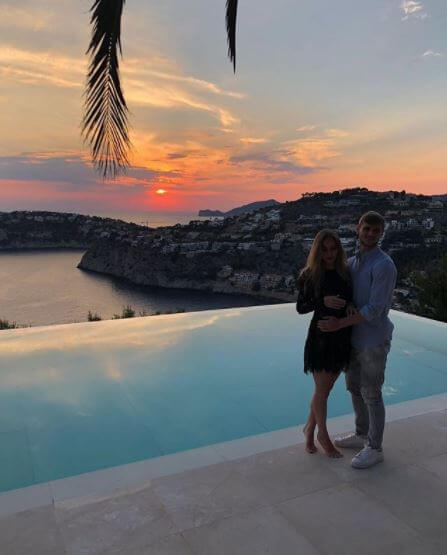 Sabine Werner's son, Timo Werner, with his girlfriend, Julia Nagler enjoying a holiday.